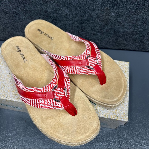 Easy Street Women’s Starling Flat Sandal Size 7 - Picture 10 of 14